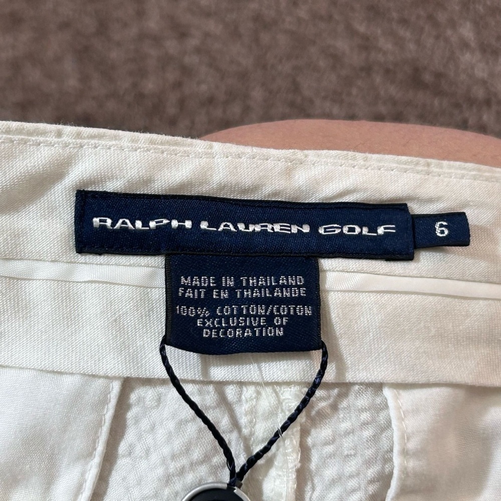 Ralph Lauren White Tailored Bermuda Shorts - Picture 5 of 11